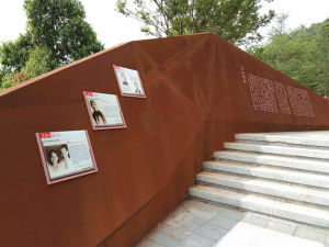 白云耐候钢挡土墙